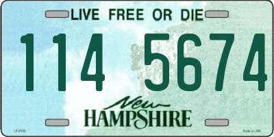 NH license plate 1145674