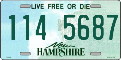 NH license plate 1145687