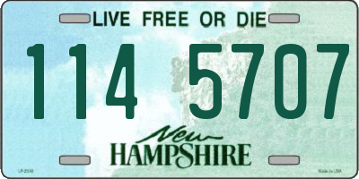 NH license plate 1145707
