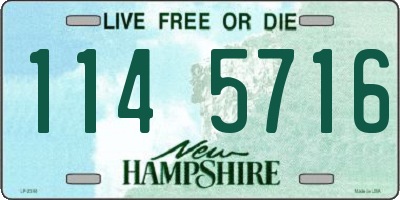 NH license plate 1145716