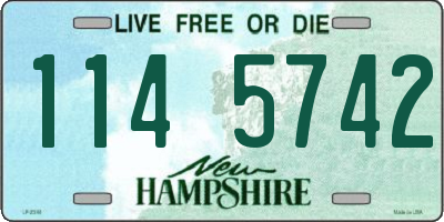 NH license plate 1145742