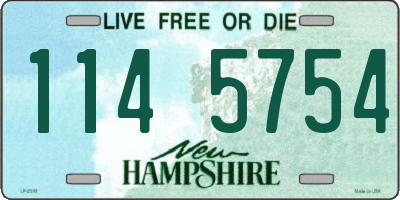 NH license plate 1145754