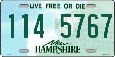 NH license plate 1145767