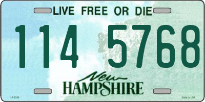 NH license plate 1145768