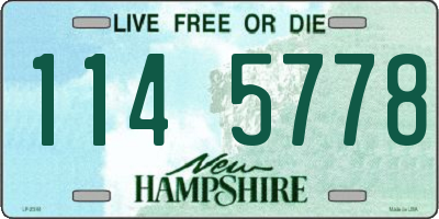 NH license plate 1145778