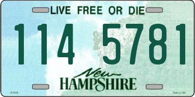 NH license plate 1145781