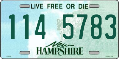 NH license plate 1145783