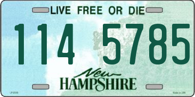 NH license plate 1145785
