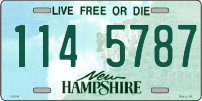 NH license plate 1145787
