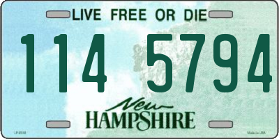 NH license plate 1145794