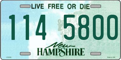 NH license plate 1145800