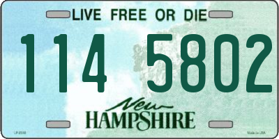 NH license plate 1145802