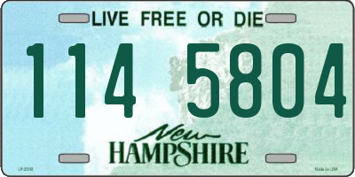 NH license plate 1145804