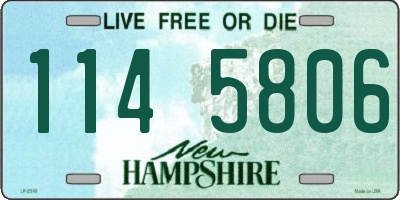 NH license plate 1145806