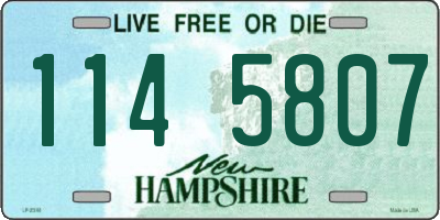 NH license plate 1145807