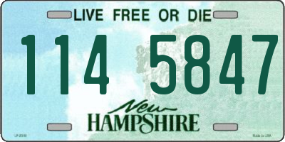 NH license plate 1145847