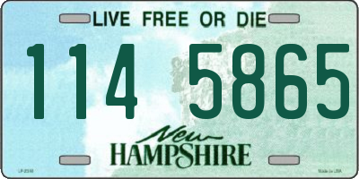 NH license plate 1145865