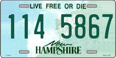NH license plate 1145867
