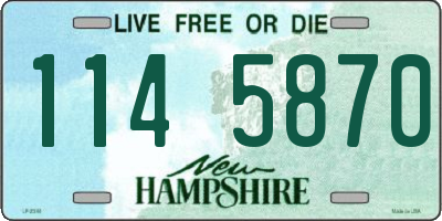 NH license plate 1145870