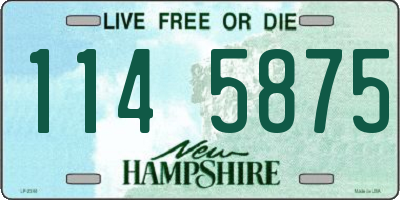 NH license plate 1145875