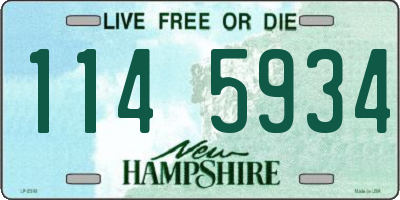 NH license plate 1145934