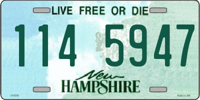 NH license plate 1145947