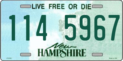 NH license plate 1145967