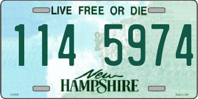 NH license plate 1145974