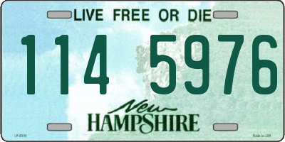 NH license plate 1145976