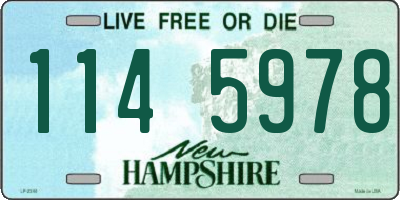 NH license plate 1145978