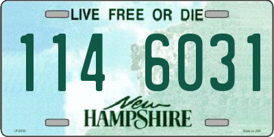 NH license plate 1146031