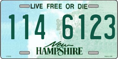 NH license plate 1146123