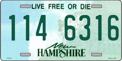 NH license plate 1146316