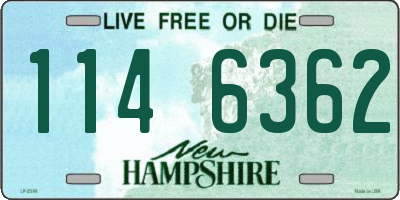 NH license plate 1146362