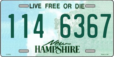 NH license plate 1146367