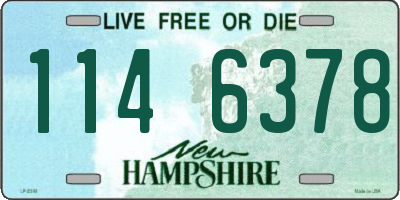 NH license plate 1146378