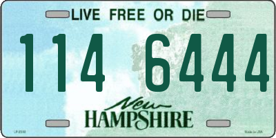 NH license plate 1146444