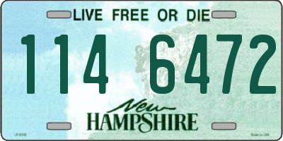 NH license plate 1146472
