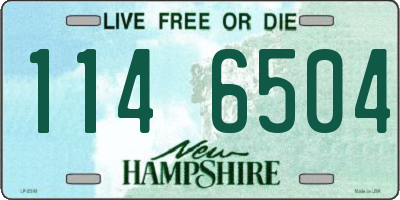 NH license plate 1146504