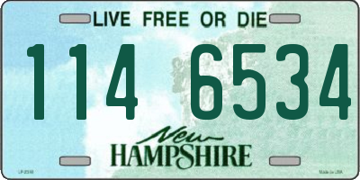 NH license plate 1146534