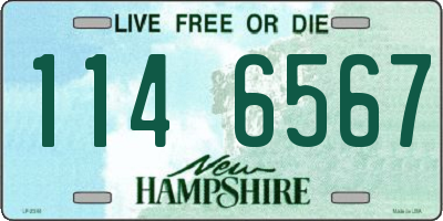 NH license plate 1146567