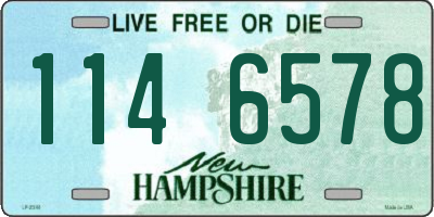 NH license plate 1146578