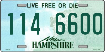 NH license plate 1146600