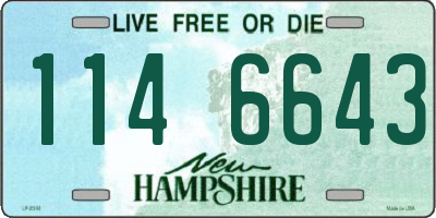 NH license plate 1146643