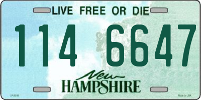 NH license plate 1146647