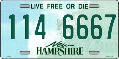 NH license plate 1146667