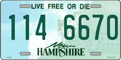 NH license plate 1146670