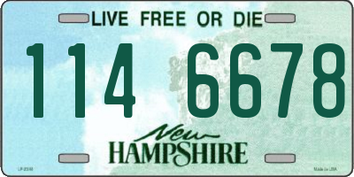 NH license plate 1146678