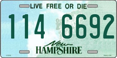 NH license plate 1146692