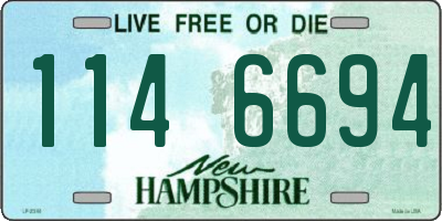 NH license plate 1146694